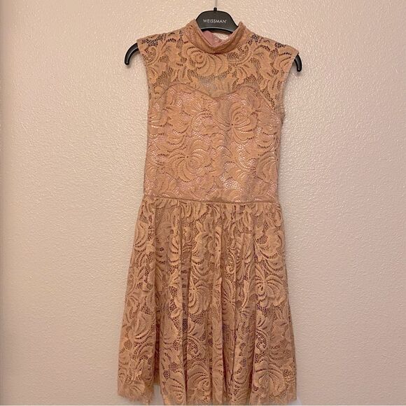 WEISSMAN Dance ballet lyrical dusty pink lace costume MY DESTINY 10124 Child LC - Picture 2 of 11